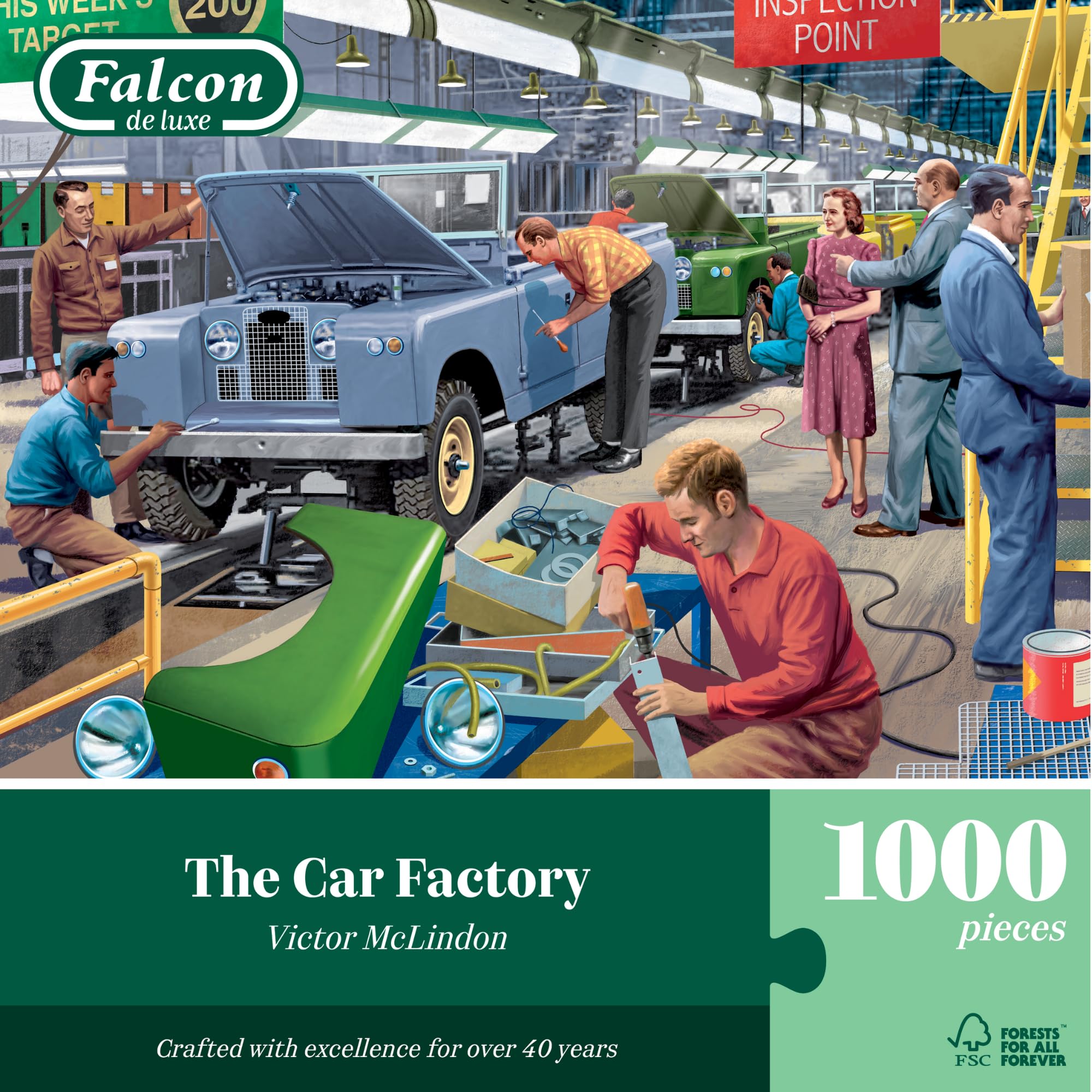 Falcon Deluxe The Car Factory Jigsaw Puzzle (1000 Pieces)