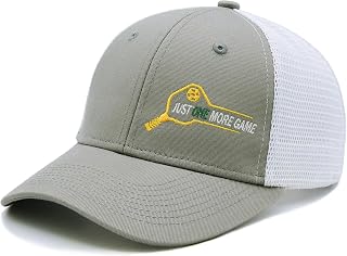 Pickleball Hat for Men Women, Embroidered Mesh Snapback Trucker Baseball Cap, Gifts for Pickleball Lovers