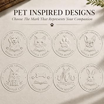 Personalised Book Embosser - Custom Ex Libris Stamp for Books