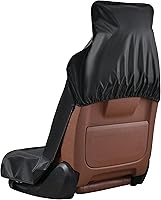 Vista 2 de MAGCA Funda Protectora para Asiento de Coche, Impermeable, Funda para Asiento Delantero Universal, Color Negro, Paquete de 1