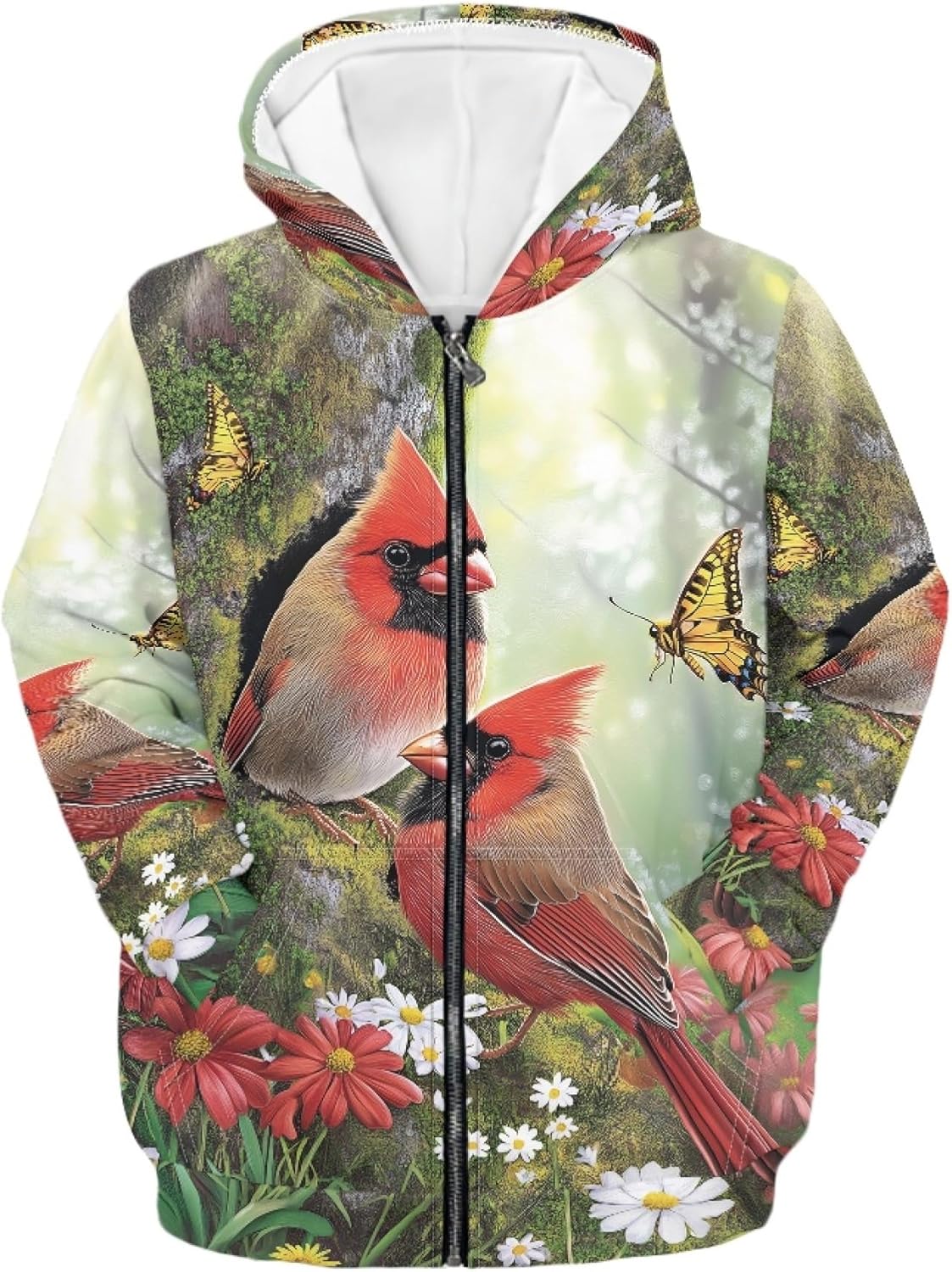 AmzPrint Dance Zip Up Hoodie For Girls Purple Long Sleeve Drop Shoulder Oversized Sport Hoodies For Tween Little Girls