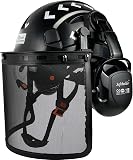 SAFEBUILDER Forestry Safety Helmet with Build-in Visor Mesh