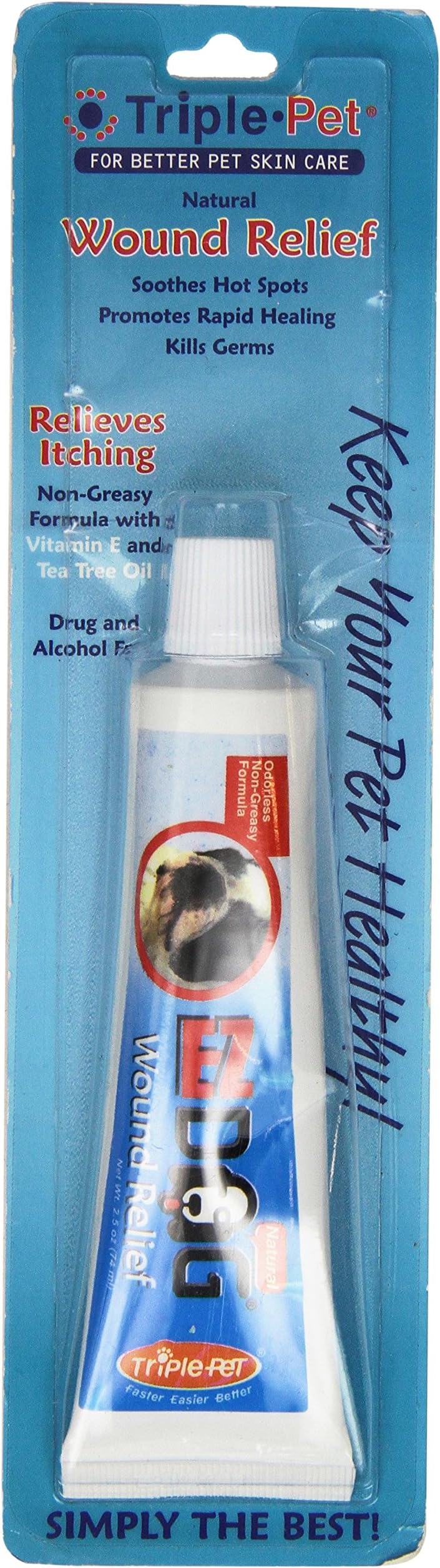 EZ DOG Wound Relief Cream, 2 ounces