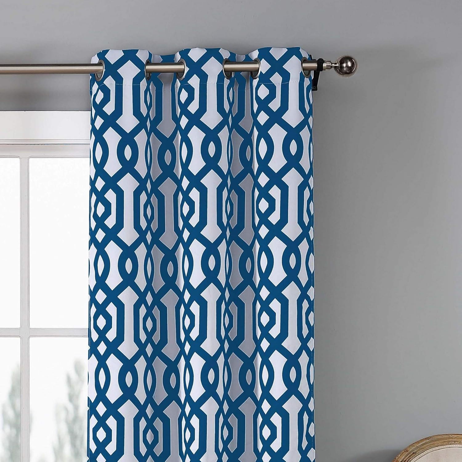 Black Friday Clearance Blackout365 Ashmont Heavy Geometric Insulated Blackout Room Darkening Window Curtain Set of 2 Panels, 38 in x 84 in (W x L), Royal Blue Crazy Clearance Blackout365 Ashmont Heavy Geometric Insulated Blackout Room Darkening Window Curtain Set of 2 Panels, 38 in x 84 in (W x L), Royal Blue