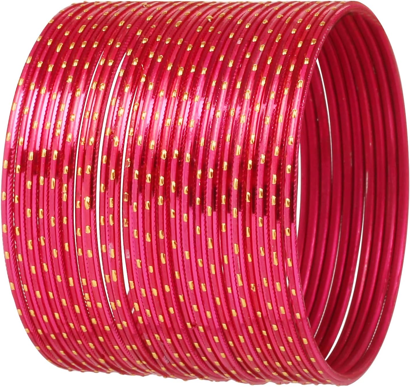 Touchstone Braccialetti Rigidi Colorati In Lega Metallica, Ispirati A Bollywood, Set Da 144, Taglia X-Large (7 Cm)