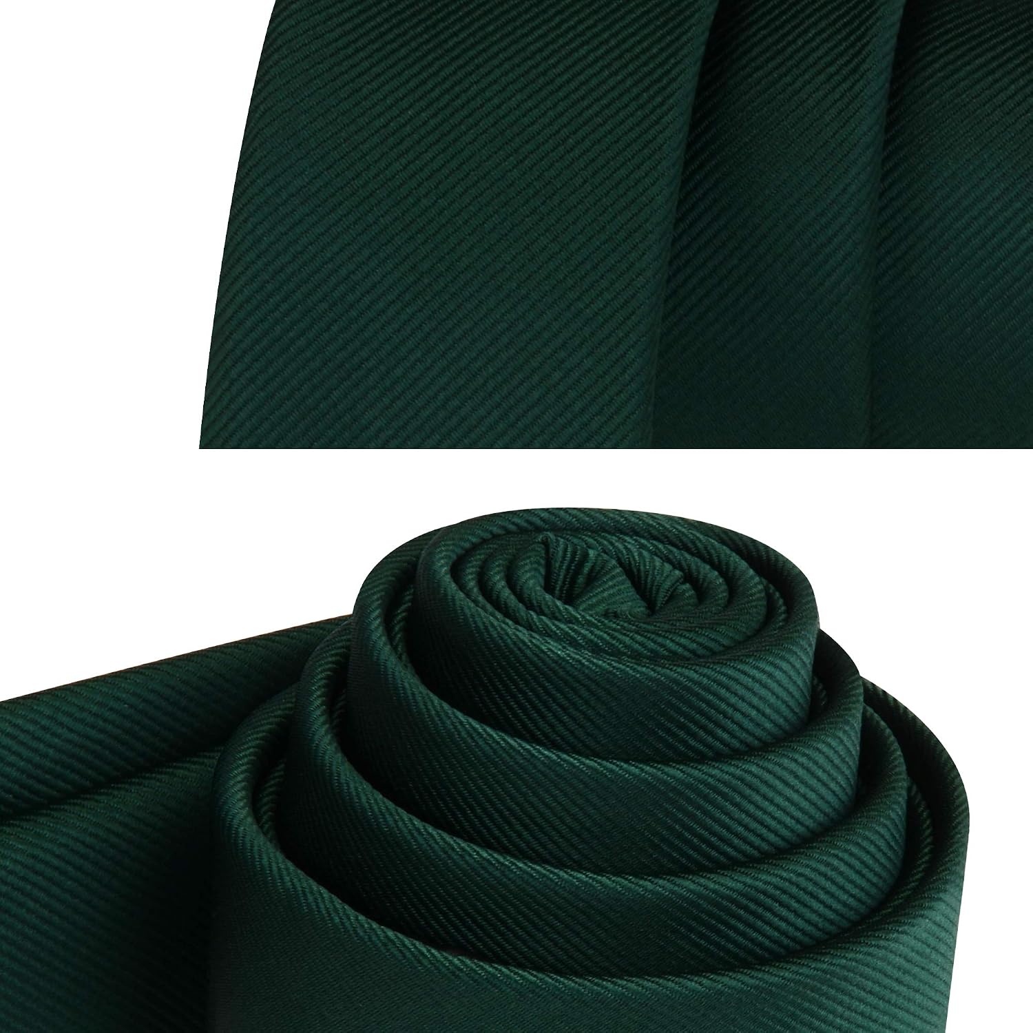 GUSLESON Fashion 1.58"（4cm） Solid Color Skinny Tie Slim Necktie For Men + Gift Box