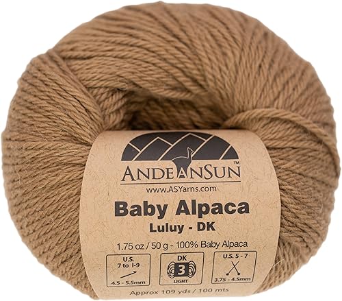 Miniatura 2 de (Juego de 3) Ovillos 100% de lana de alpaca bebé #1, DK #3, Worsted #4, Bulky #5 (150 gramos  5.29 onzas en total), lujosos, acogedores y suaves