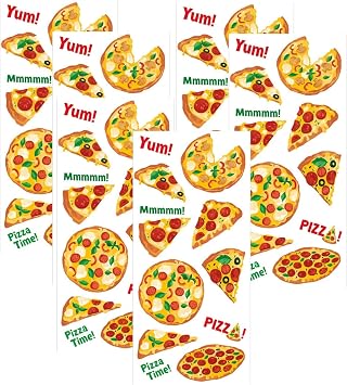 Playhouse Pizza Party Pizza Scented Scratch & Sniff Sticker Sheets - 3 Pack