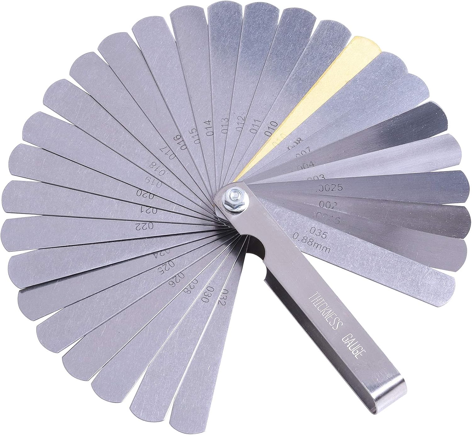 Kinstecks Feeler Gauge 32 Blades Stainless Steel Feeler Gauge Measuring Tool