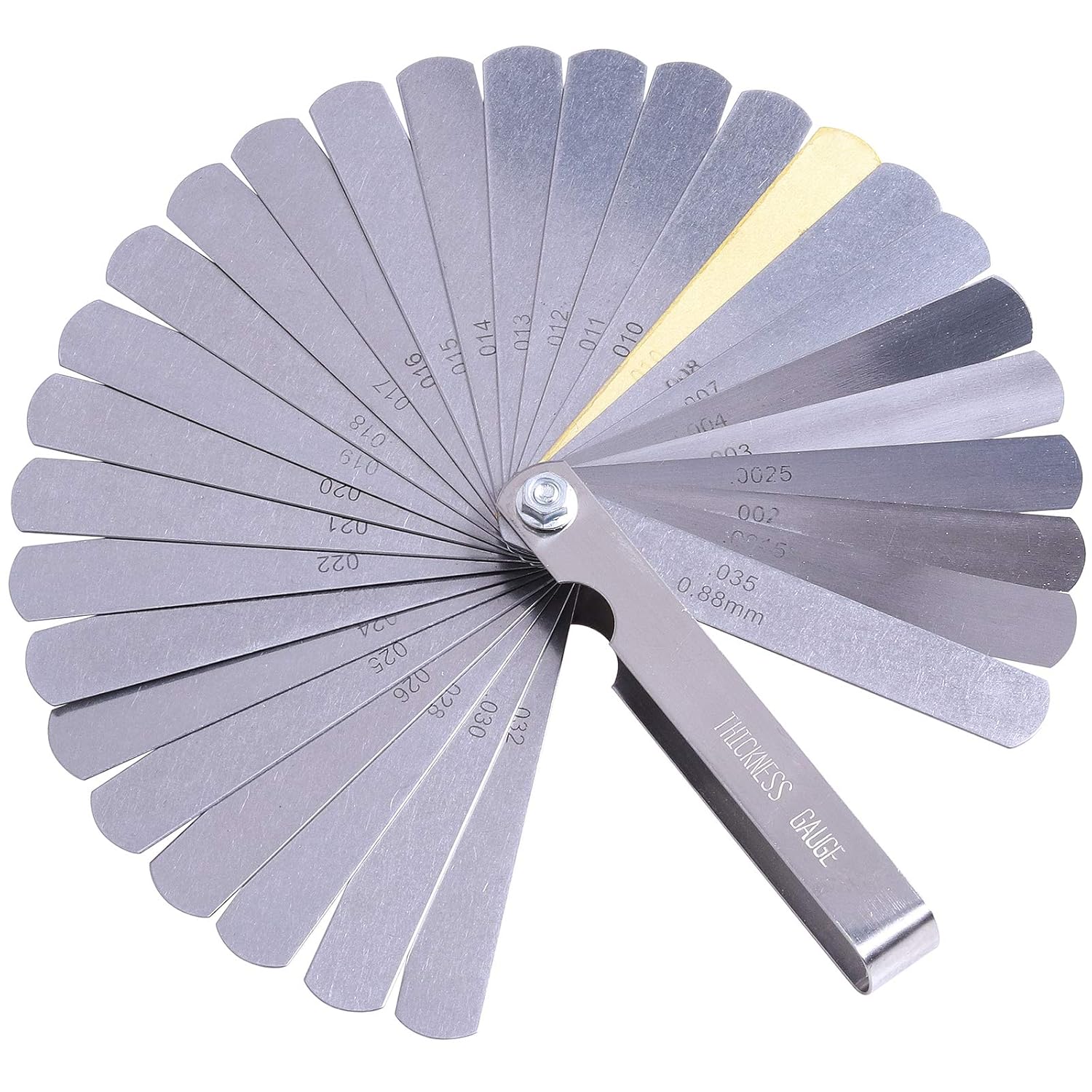 Kinstecks Feeler Gauge 32 Blades Stainless Steel Feeler Gauge Measuring