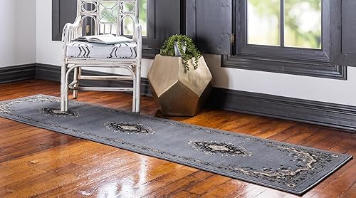 Vista 635 de Unique Loom Reza Collection- Alfombra, Polipropileno, Marrón Marrón/ marfil