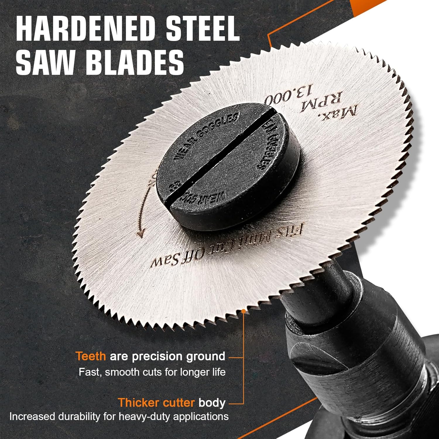 2 Inch Cut Off Wheel with 1/4 Stem Mounting Mandrel 2" Circular Saw Cutting Wheel for Die Grinder Drill Cutter Disc for Wood Plastic PVC Pipe Stainless Steel Tube