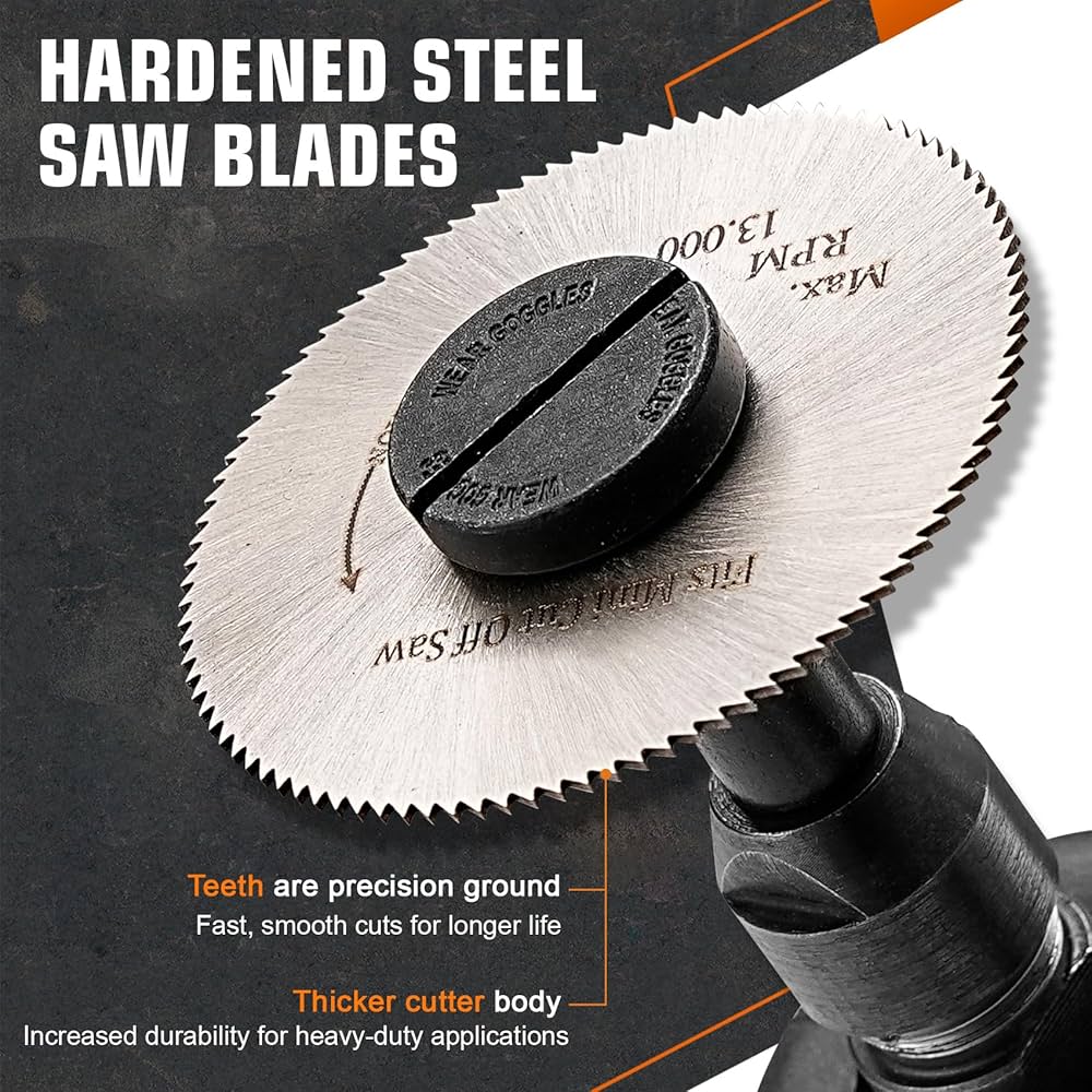 5Pcs Cutting Wheel For Drill,with 1/4 Stem Mandrel,Sturdy