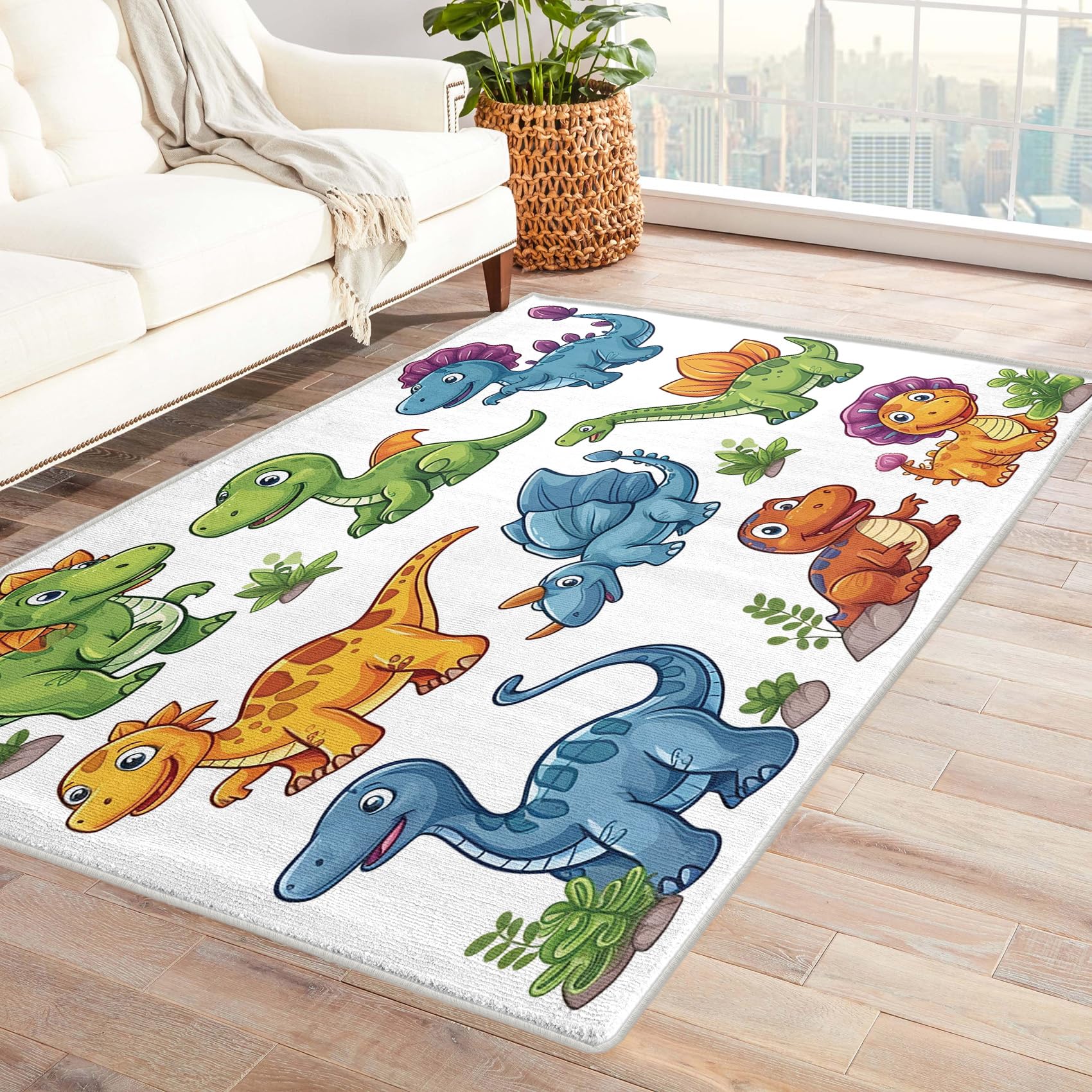 Alfombras Infantiles Modernas Alfombra Infantil De Dinosaurios