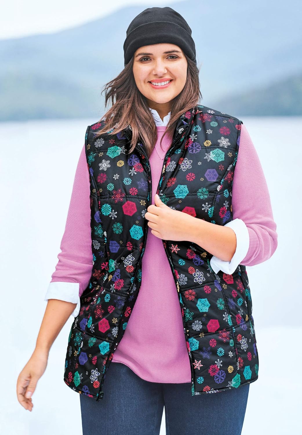 Woman Within Women's Plus Size Quilted Vest at  Women's Coats Shop