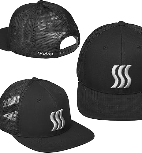 Miniatura 4 de SAAKA Gorra de rendimiento Snapback para hombres y mujeres. Ajuste ajustable y absorbe el sudor. Ideal para correr, tenis y golf.