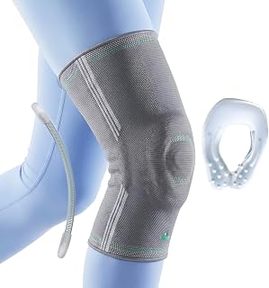 OPPO 2320 Knee Compression Sleeve with Gel Pad & Side Stabilizers, Gray, XX-Large, 1 Pack