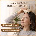 Episkey Scalp Massager Shampoo Brush for Hair Wash Anti-Dandruff Silicone Scalp Scrubber with Soft Bristles | Deep Clean, Exfoliation & Hair Growth Ayurvedic Head Massage Brush for Men&Women(AW-35) gallery image