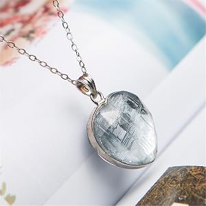 Amazon.co.jp: YF-Crystalbeads 本物の天然ジベオン鉄隕石 ハート型