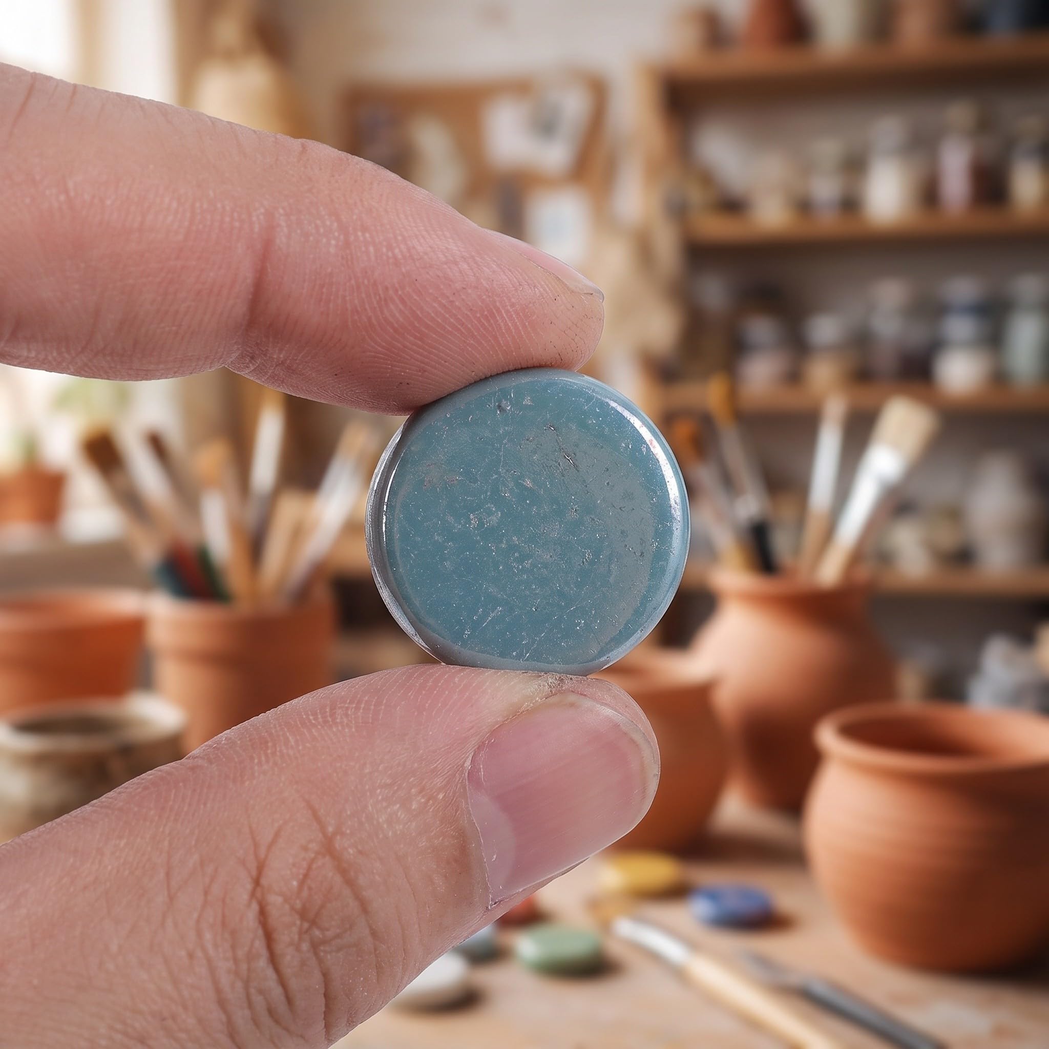 ibasenice 1 confezione di tessere di mosaico in vetro: mini materiali artistici colorati per mosaici, decorazioni per pareti esterne e paraschizzi della cucina, tessere piatte e rotonde di dimensioni