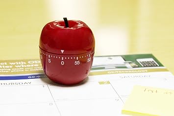 Baumgartens Shaped Timer, 4 Diameter x 4 h, Red Apple