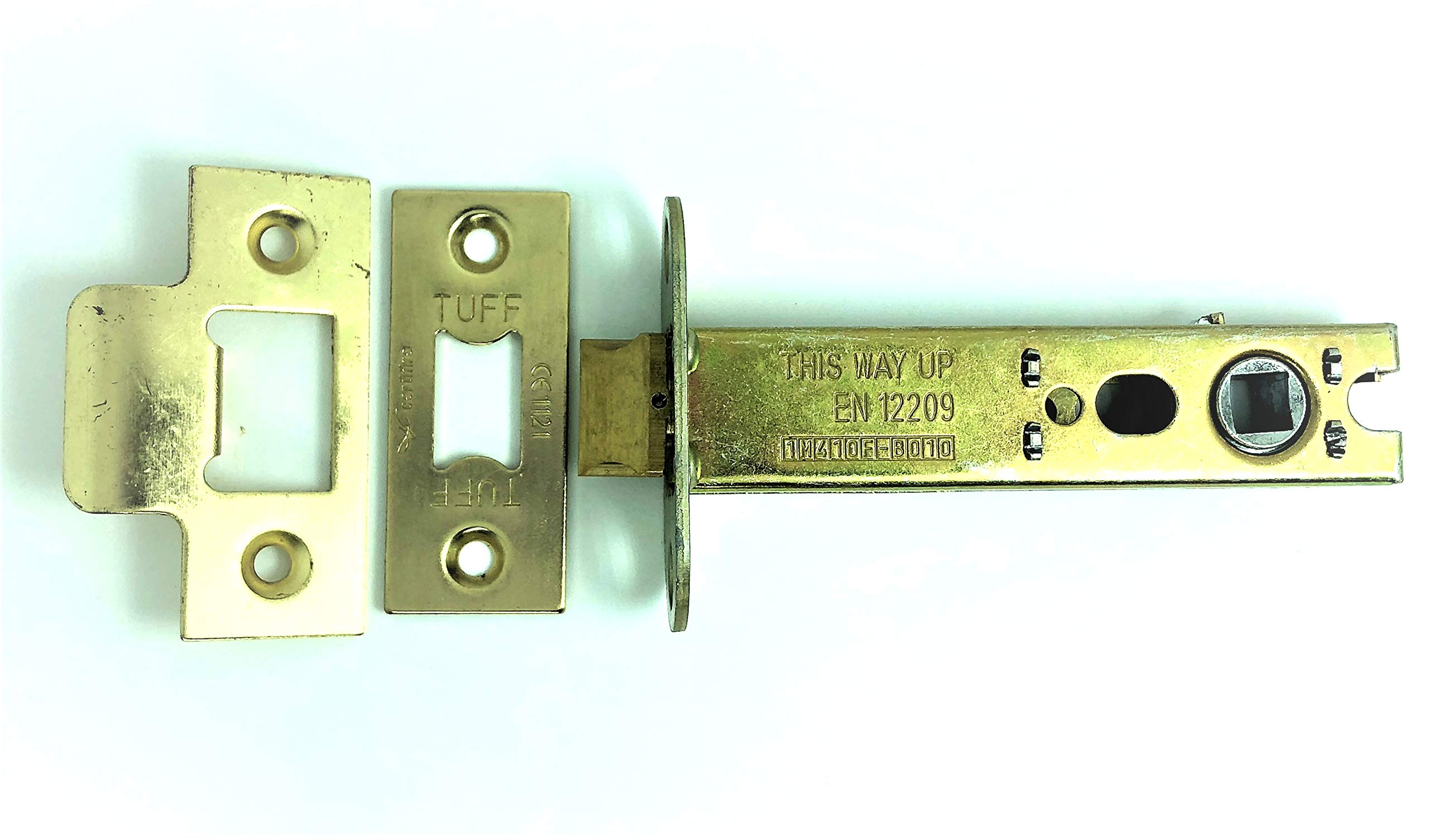 CE Certified Heavy Duty Double Sprung Tubular Mortice Door Latch (100mm, Electro Brass)