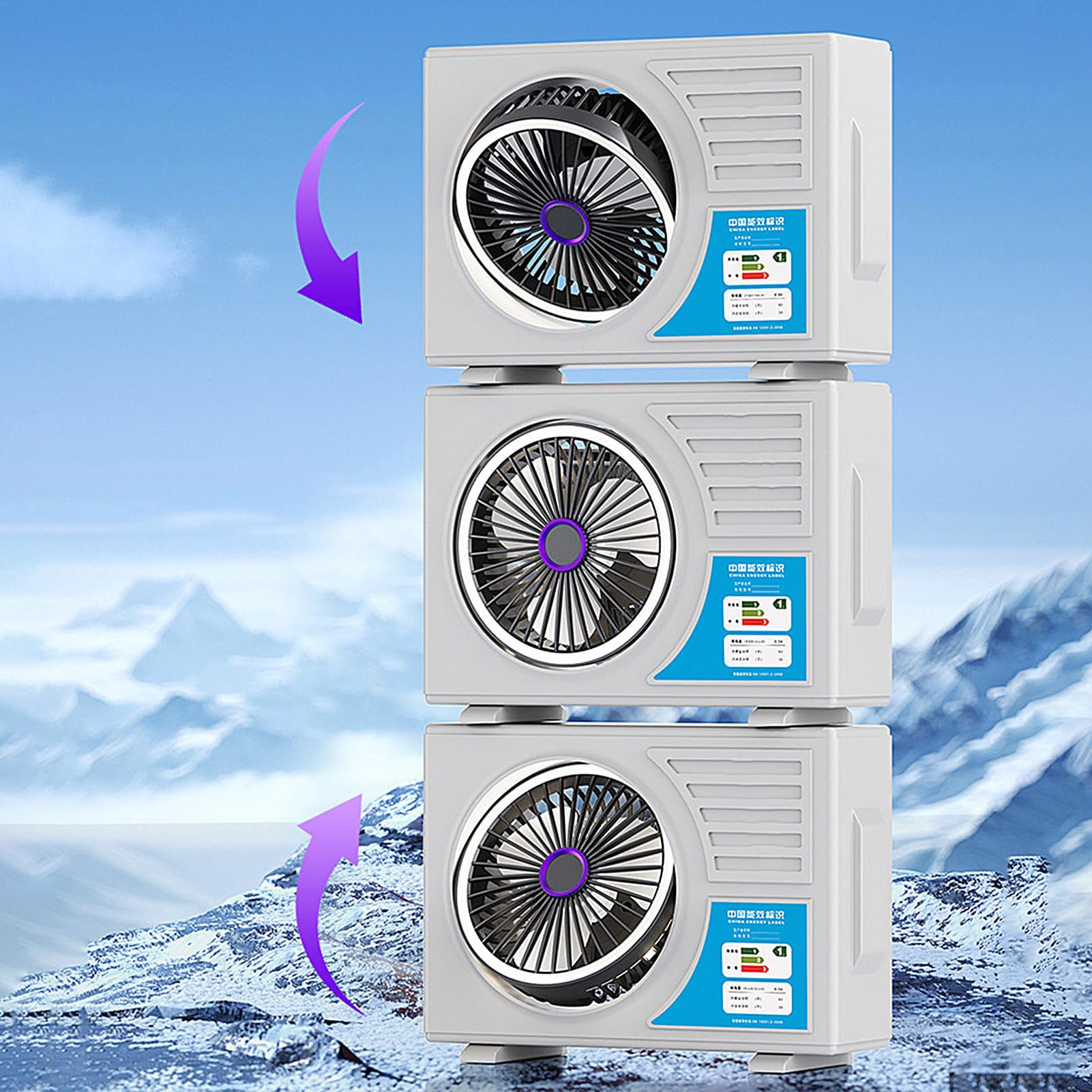 Ventilatori da tavolo per la camera da Ricaricabile con Angolazione | Ventilatore Portatile da Tavolo per Comodino per Casa Scuola Ufficio Esterno Campeggio Viaggi Picnic