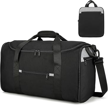 Uarition 40L Foldable Duffle Bag for Travel, Carry on Luggage for Men Women