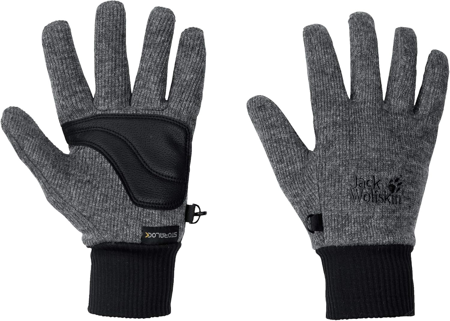 Jack Wolfskin Unisex-Adult Stormlock Knit Glove, Phantom, L : Clothing, Shoes & Jewelry