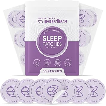Melatonin Sleep Patches for Women & Men, Topical Patches, 30 Count