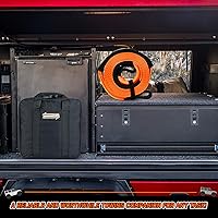 Vista 2 de Correa de remolque Cuerda de remolque de 3 pulgadas x 20 pies Correa de recuperación (naranja) Probada 35,000 libras resistencia a la rotura