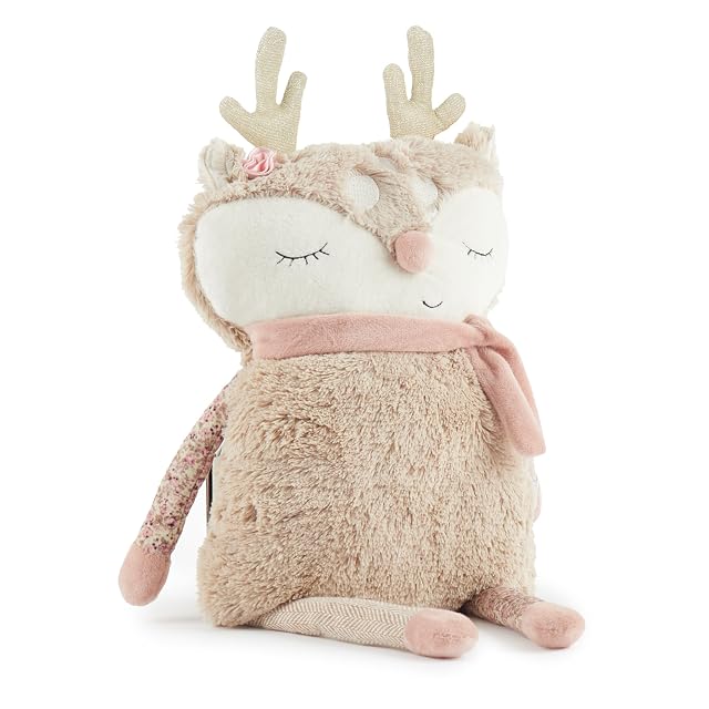 Bieco REH Ella XXL aprox. 55 cm - Peluche - Muñeco de tela - Cojín de peluche - Cervatillo - Plano