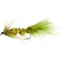 Wooly Bugger Olive Assortment 1 Dozen Trout Fishing Flies, Pack of 12
