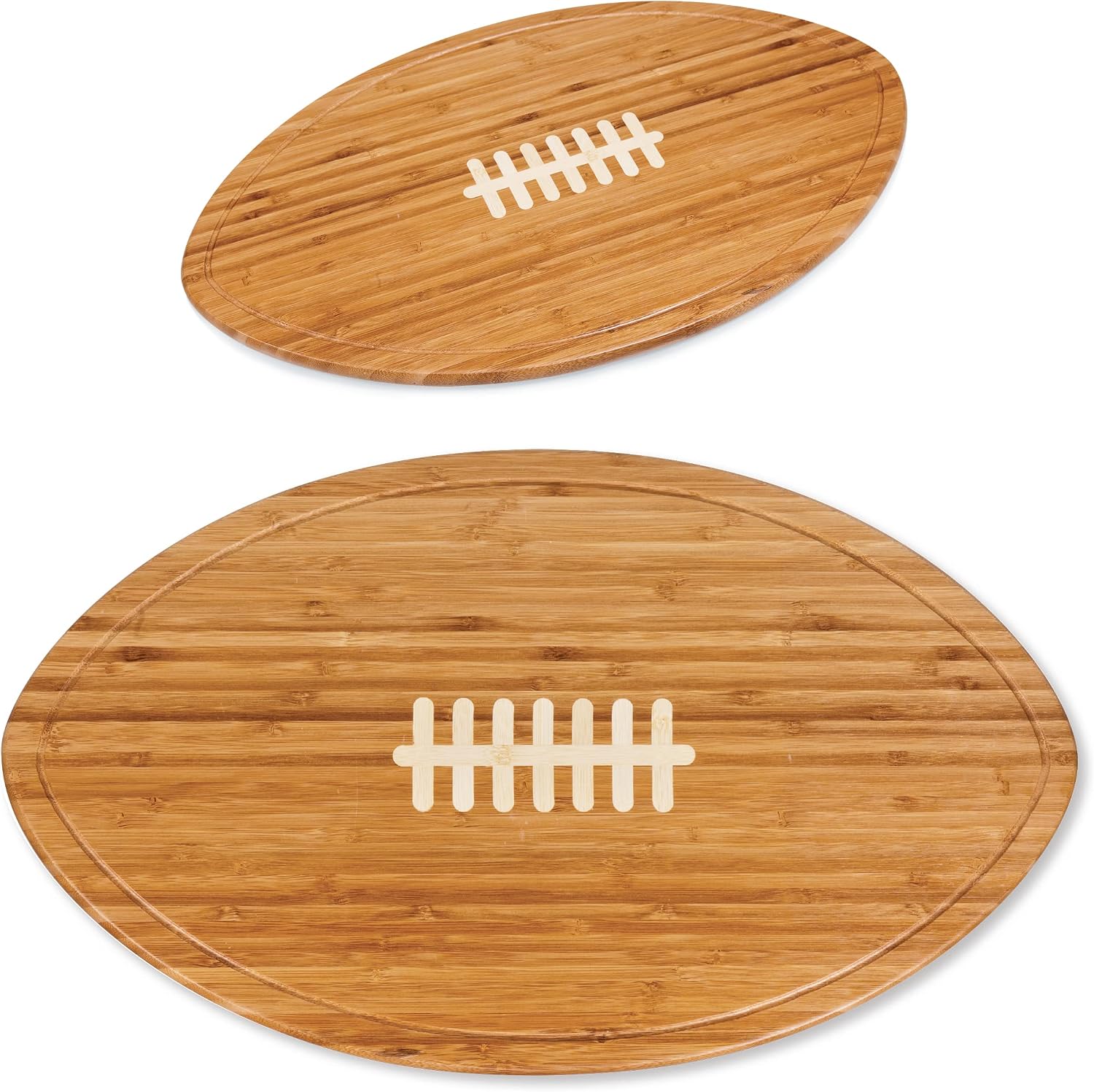 TOSCANA - a Picnic Time Brand Kickoff Football Cheese Board, Novelty Charcuterie Board, Serving Platter, Cheese Boards Charcuterie Boards, Bamboo