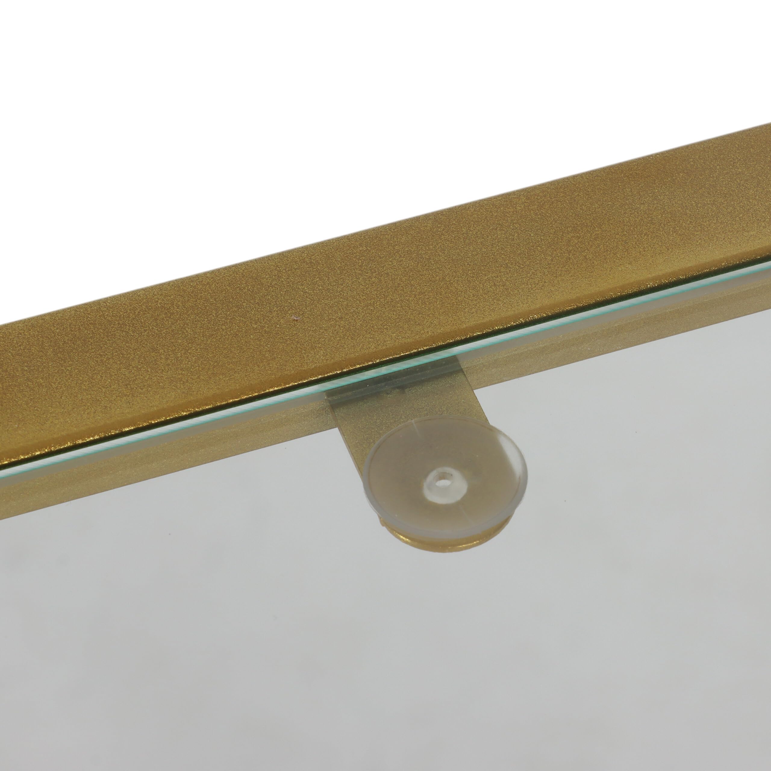 Relaxdays Consolle, HxLxP: 73 x 100 x 30 cm, Metallo, Vetro, Stretta per Ingresso, Tavolo con 3