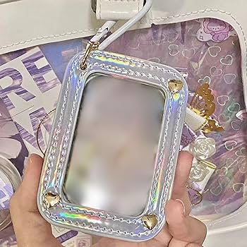 Amazon.co.jp: バッジカバー 透明 58~65mm用 2枚入り PU皮革 缶バッジ