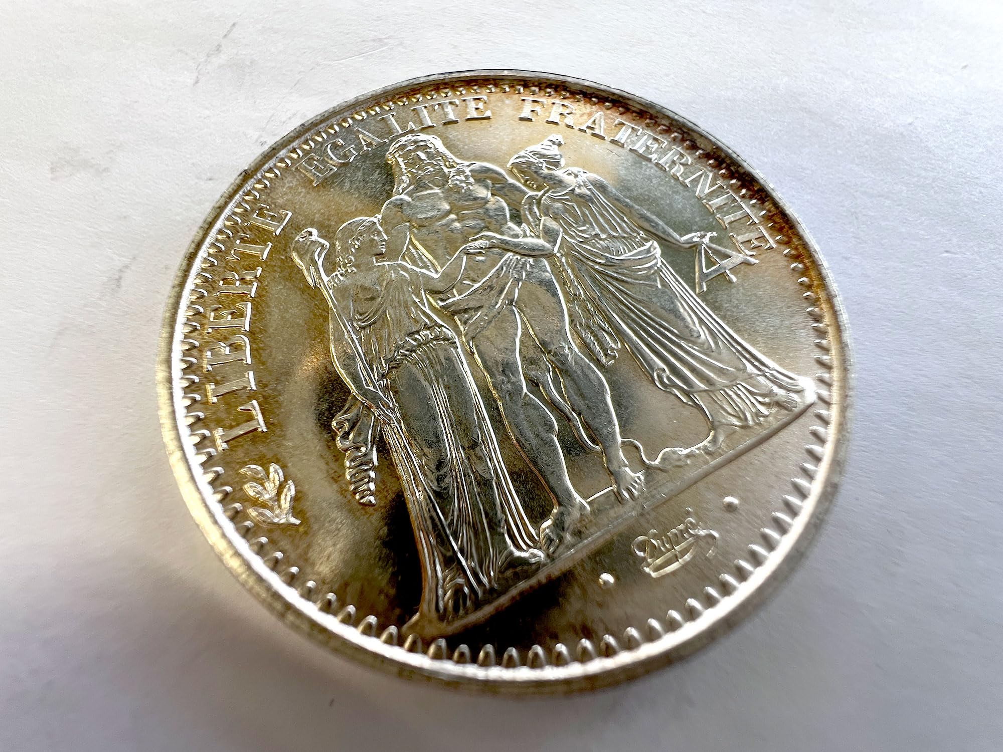 Amazon.co.jp: フランス 旧通貨 10フラン 銀貨 1968年 ヘラクレス : ホビー