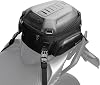 Rhinowalk Motorcycle Tail Bag Expandable Hard Shell Motorcycle Travel Luggage 12L-18L, Waterproof All WeatherTrunkRack Bag with Sissy Bar Straps - Carbon Black