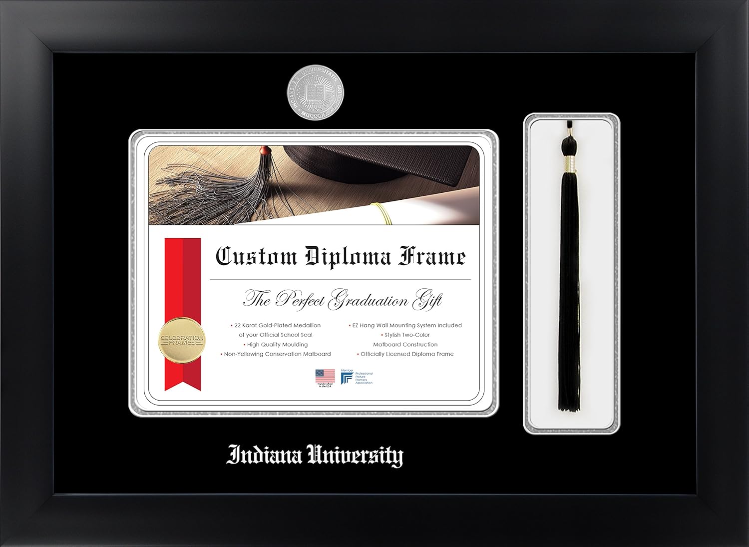Infinity Diploma Frame, Black
