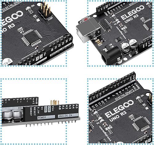 Miniatura 6 de ELEGOO UNO R3 Placa de controlador ATmega328P con cable USB, compatible con Arduino IDE
