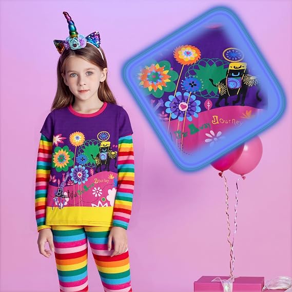 VIKITA girls clothes toddler outfits - little kids shirts & leggings winter fashion clothing sets, cute birthday gifts