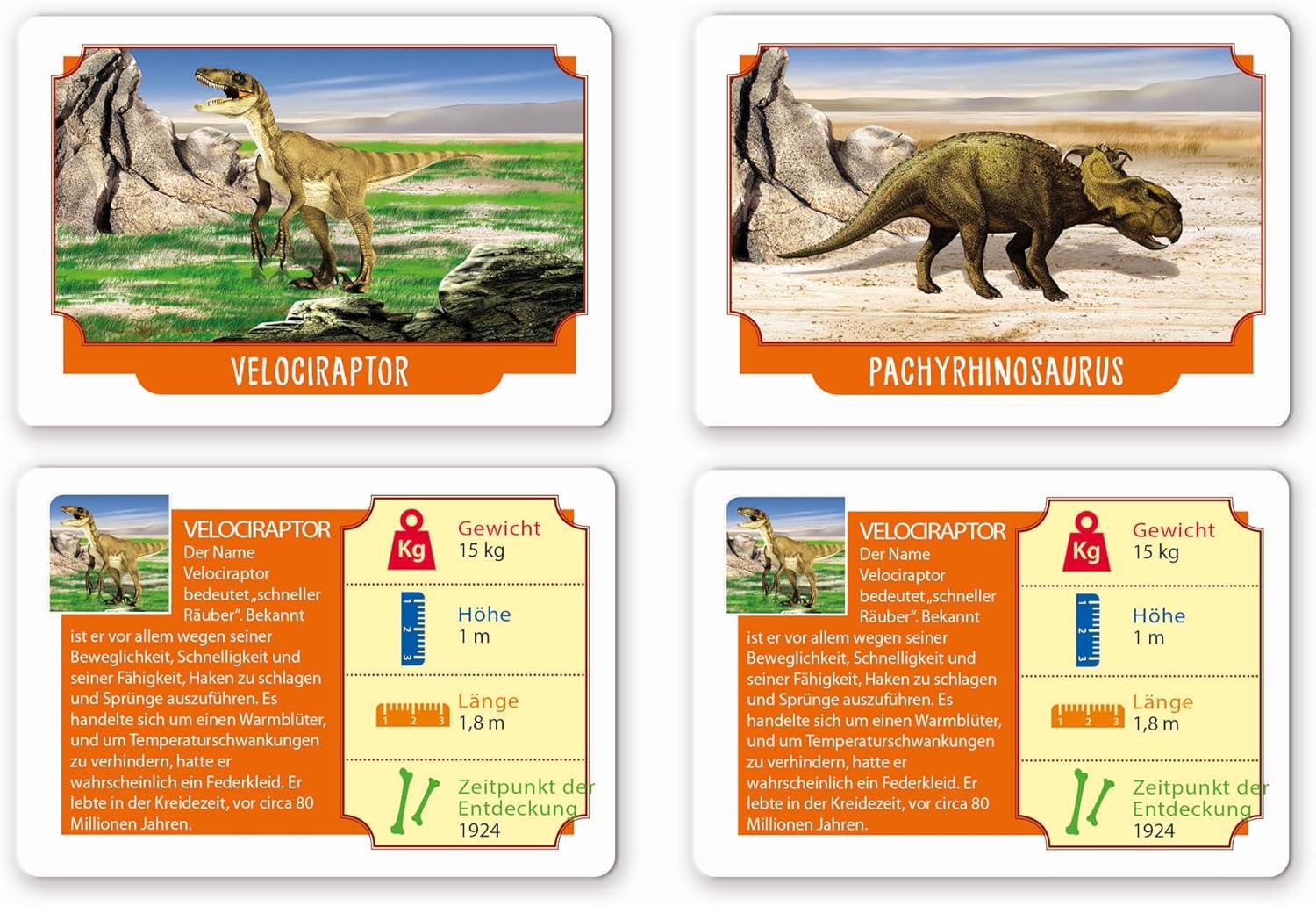 Clementoni Galileo Games Record Suspect Dinosaurs Card Game Ideal as a Travel Game for Adults and Children from 6 Years, 59341