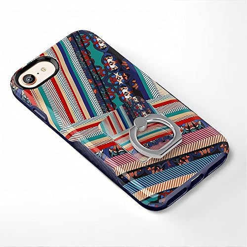 Miniatura 8 de Casely Anillo para teléfono  Anillo para teléfono con flores de cerezo rojo  Giratorio completo de 360 grados, fuerte adhesivo, quita y reutiliza,