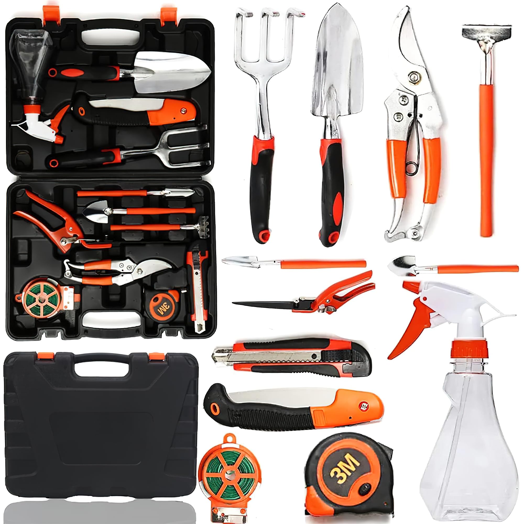 WISKA Gardening Tools Kit for Home Garden | Comprehensive Garden Tools for Home Gardening Set | Mini Hand Tools & Equipment | Essential Accessories for Planting, Farming (B0D8PVS2Y3) Amazon Price History, Amazon Price Tracker