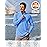 TACVASEN Long Sleeve Swim Shirts for UPF 50+ Sun Protection Pullover Shirts Quick Dry Rash Guard Outdoor 1/4 Zip Workout T-Shirts Light Blue S