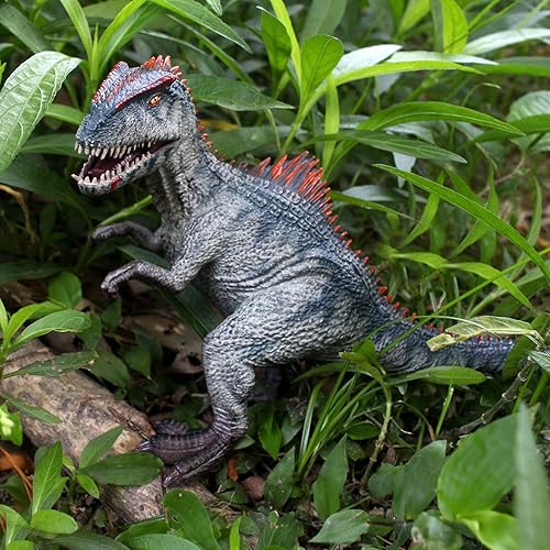Miniatura 8 de Giganotosaurus - Figura de acción con función de comer, colección de juguetes de dinosaurio de 9 pulgadas para niños y niñas, juguetes de dinosaurio