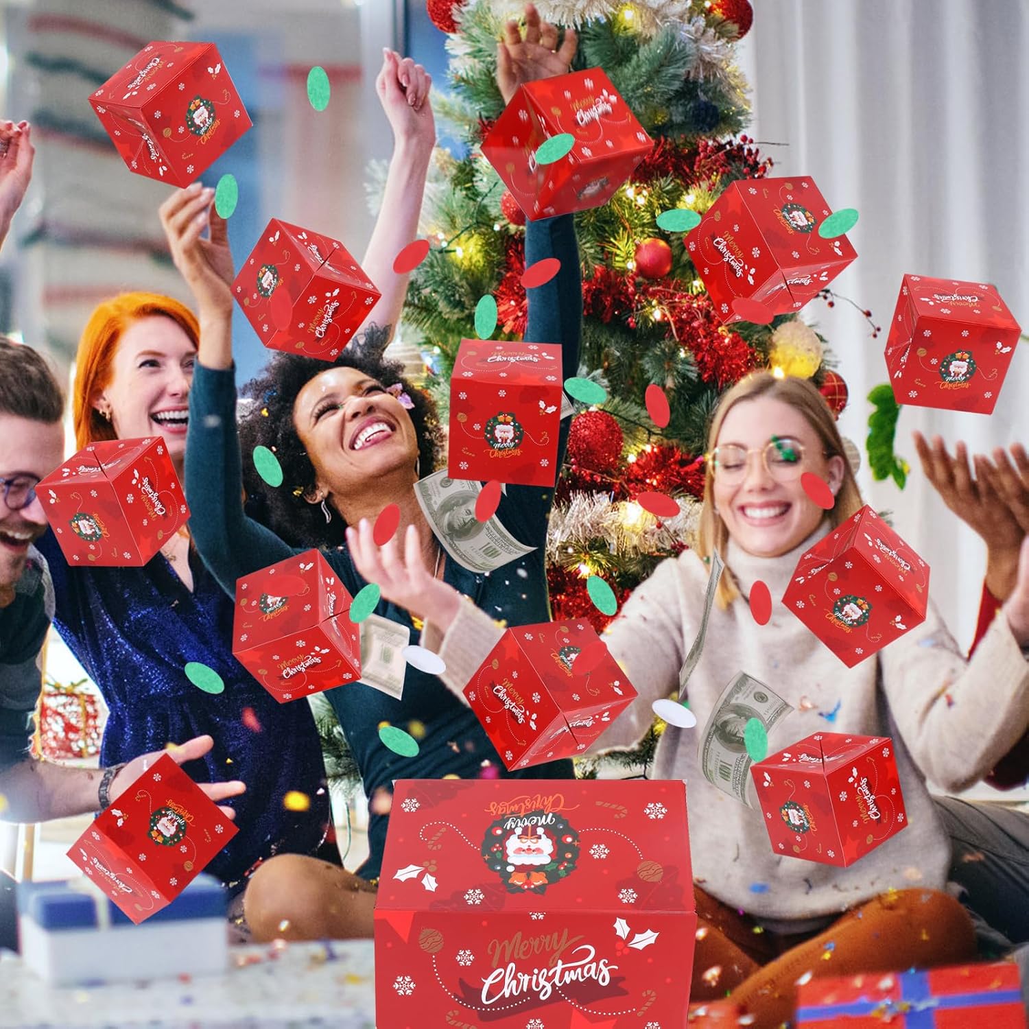 Money Surprise Box - Christmas with Confetti Explos for
