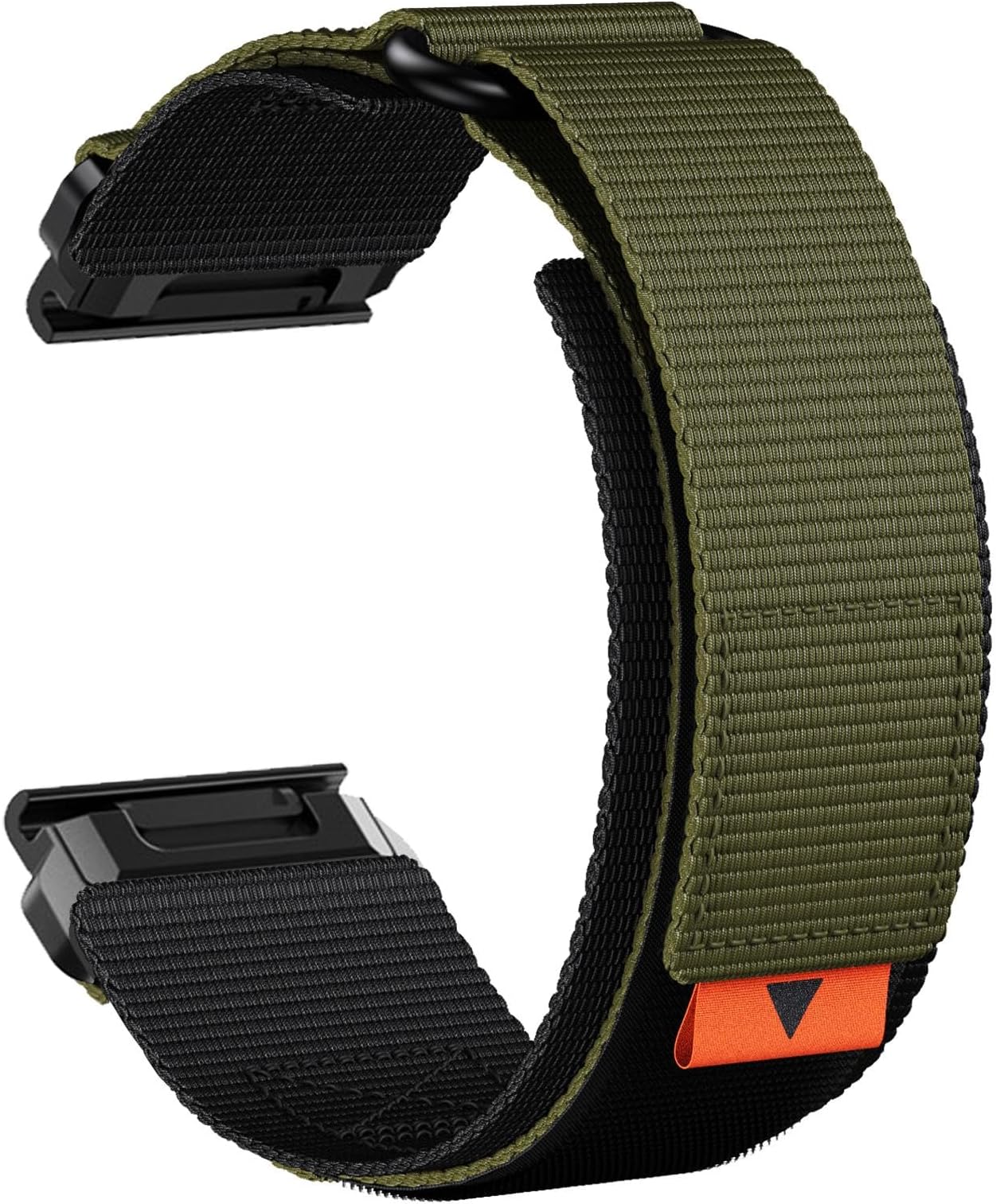 Rugged Nylon Quick Fit 22mm Watch Bands for Garmin Fenix 7 / Fenix 6 / Fenix 5 / EPIX Pro 47mm, Adjustable Weave Ballistic Nylon Webbing Wrist Band for Forerunner 955/965, MARQ