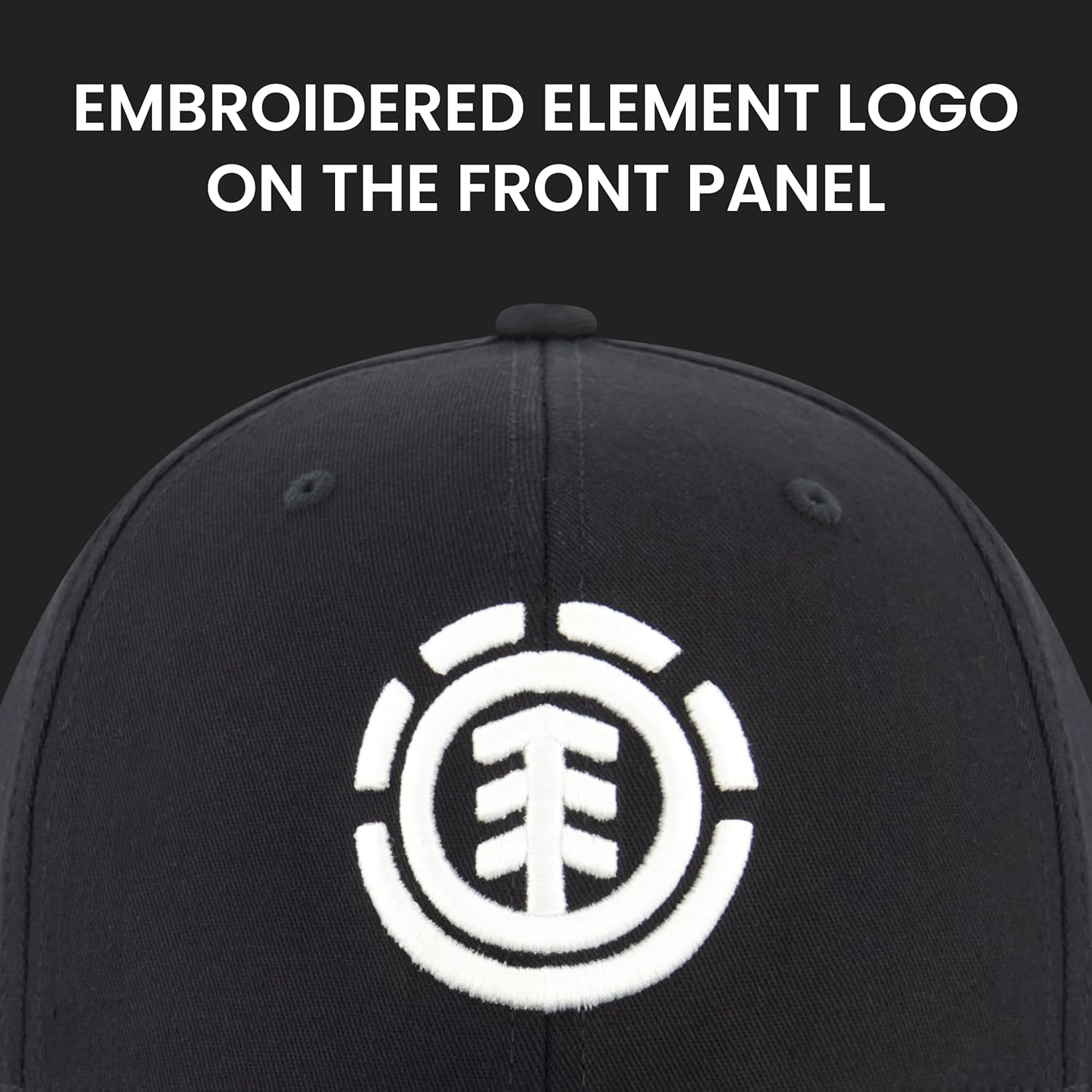 Element Unisex Adult Element Baseball Hat, Adult Flex Fit Active Sport Cap with Curved Brim