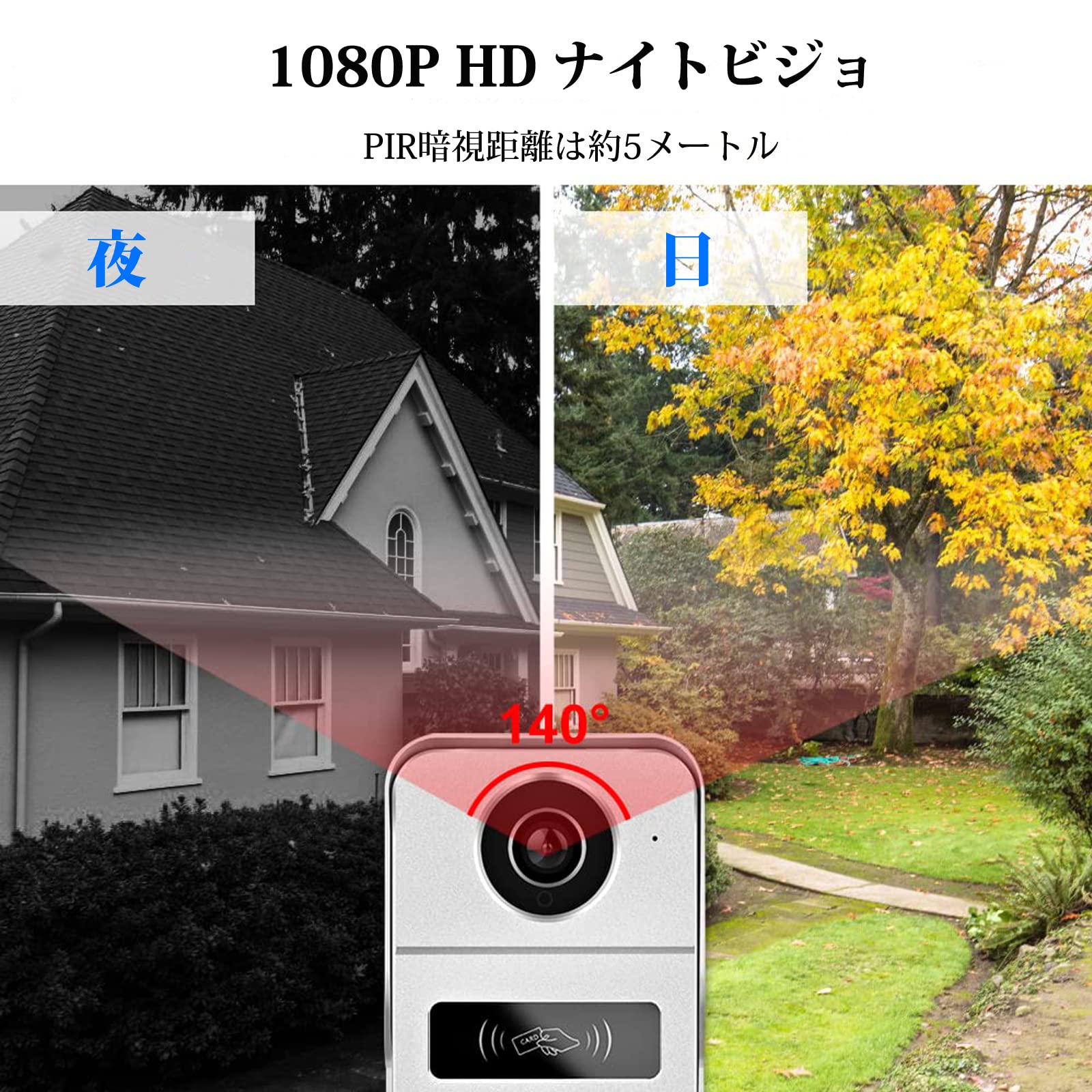 Amazon.co.jp: インターホン ワイヤレス ビデオドアホン カメラ